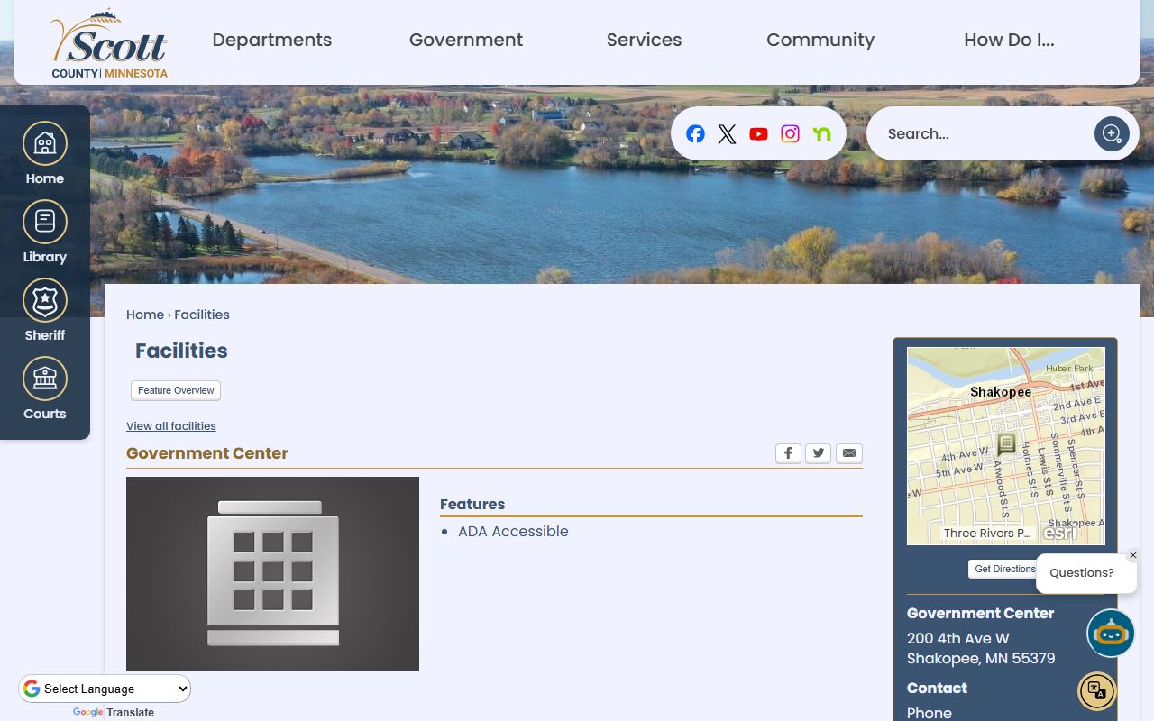 Scott County Court Administrator Government Center records access