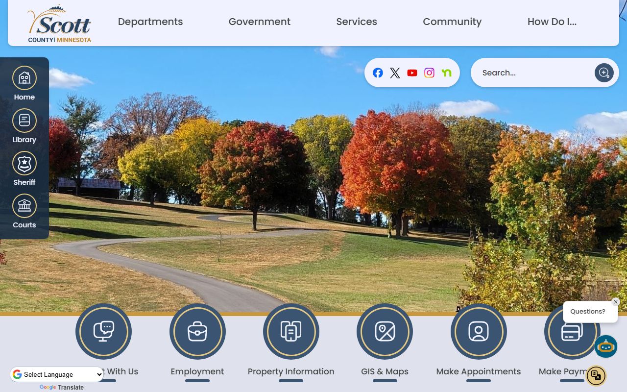 Scott County District Court official county website records context
