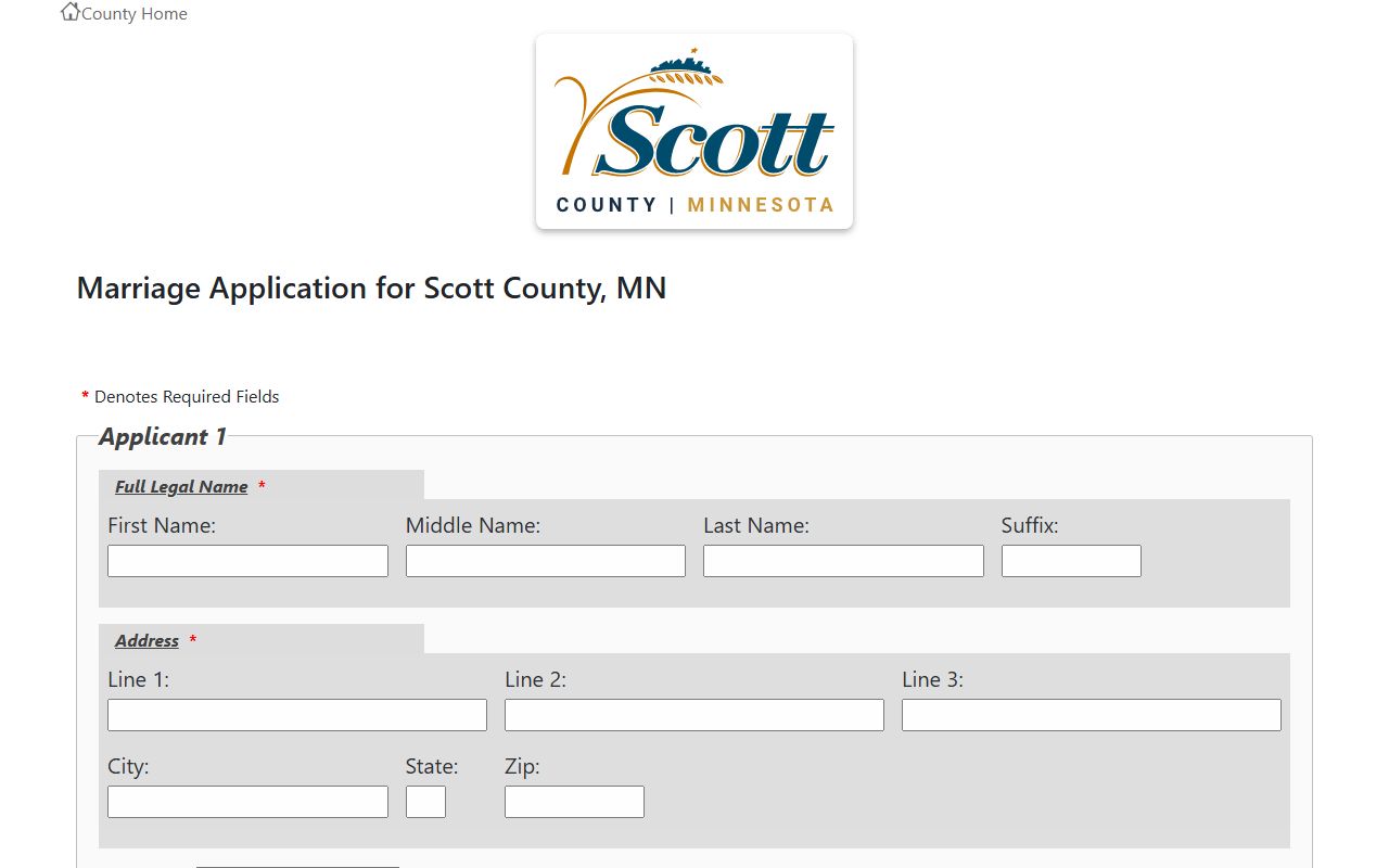 Scott County marriage and divorce records online marriage application