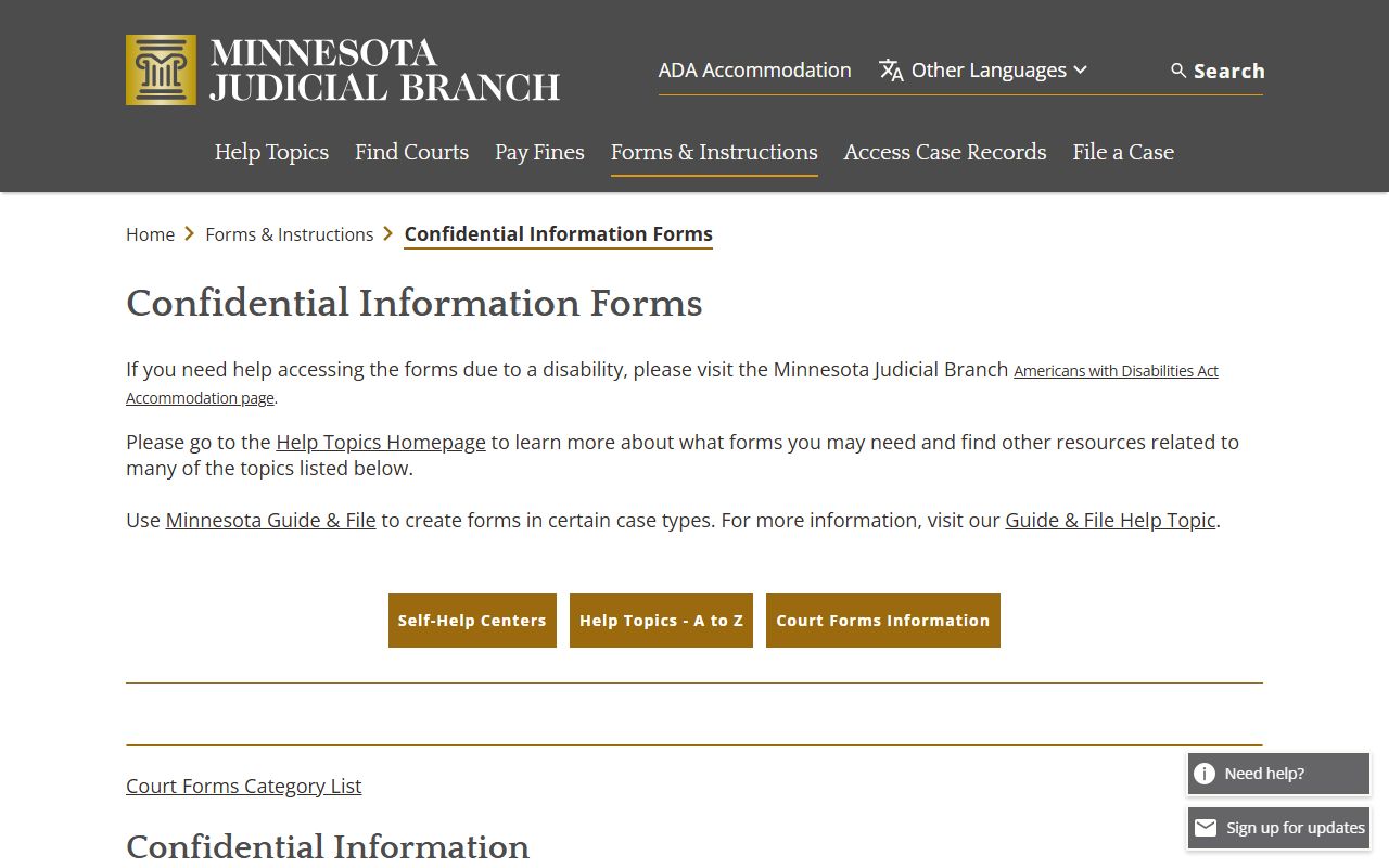 Scott County probate records confidential information forms