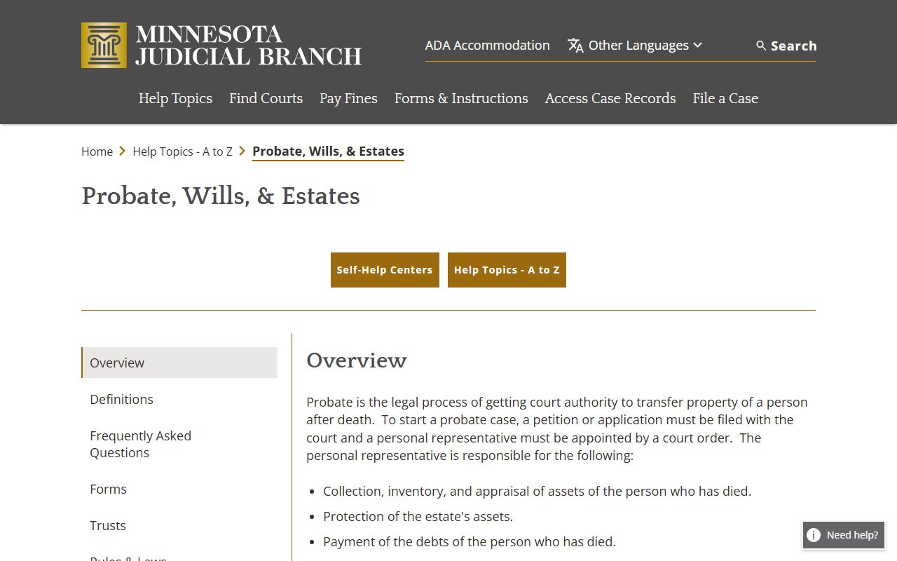 Scott County probate records wills and estates overview